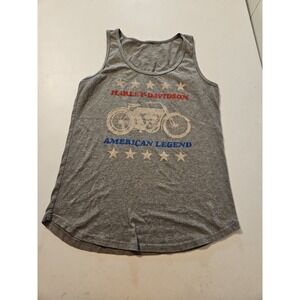 Harley Davidson American Legend Line TN. Gray Womens Tank Size Small (A1216)